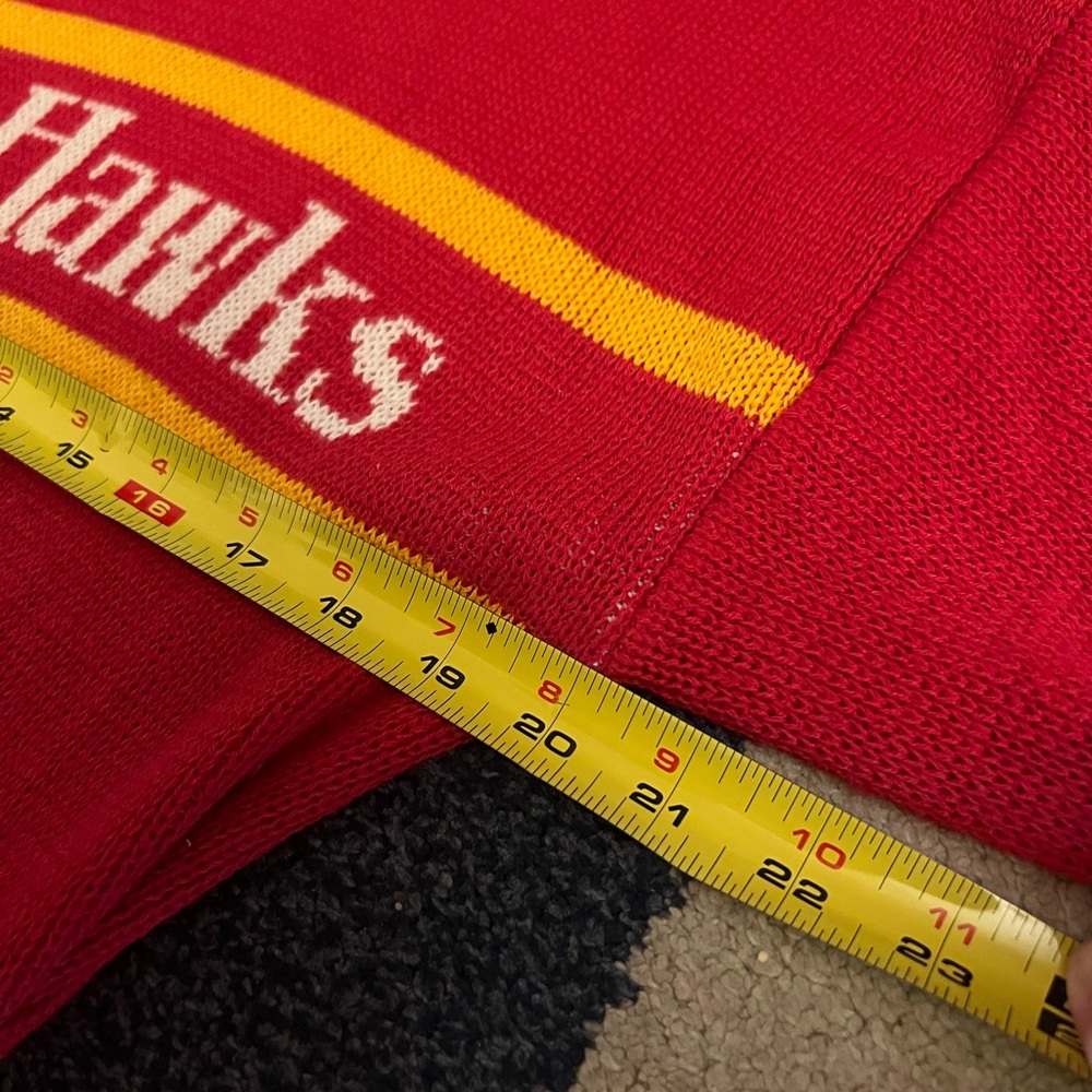 RARE VINTAGE Atlanta Hawks Cliff Engle Sweater NBA Basketball 1980s 1990s Large - Picture 6 of 10